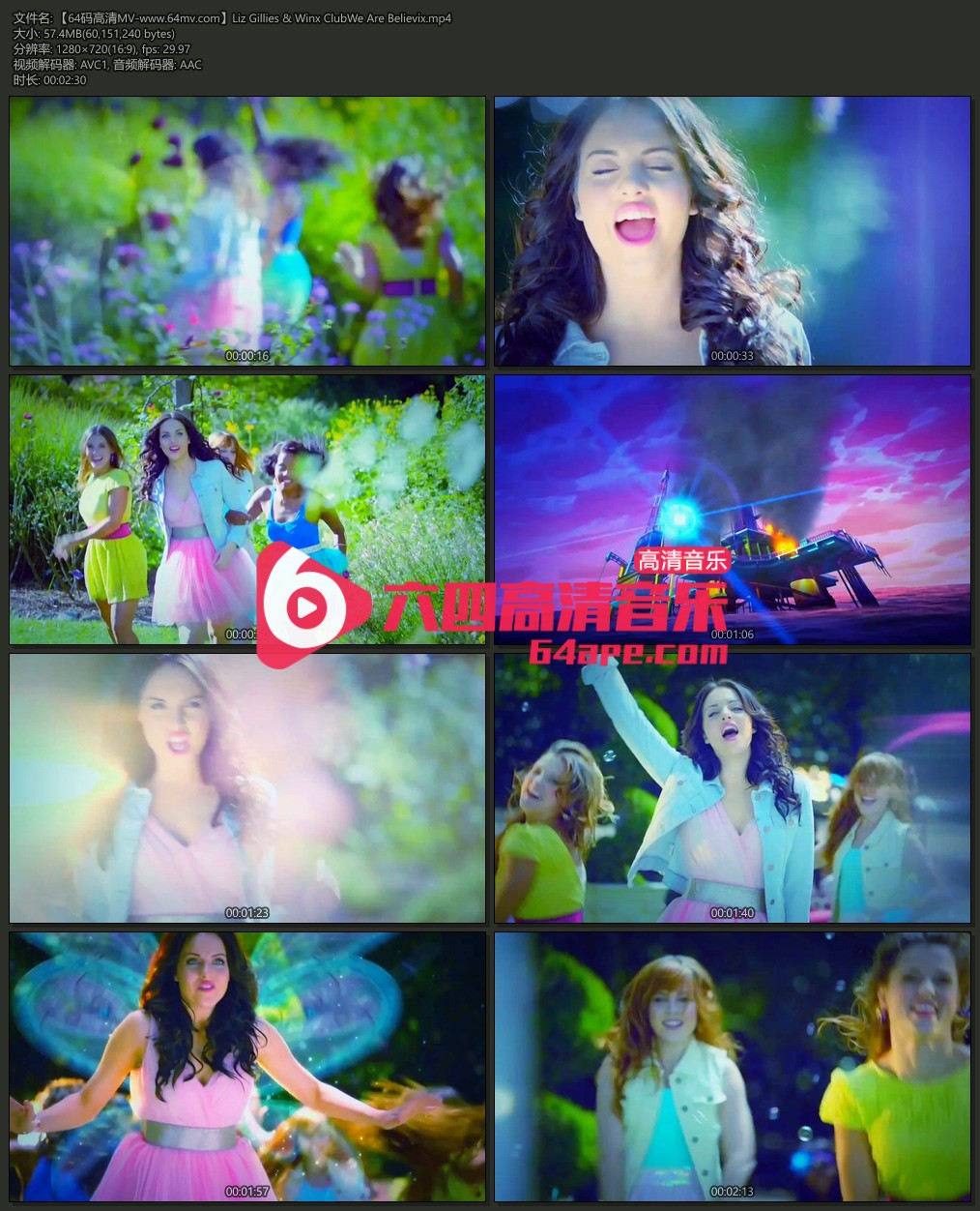 Liz Gillies & Winx ClubWe Are 《Believix》 720P