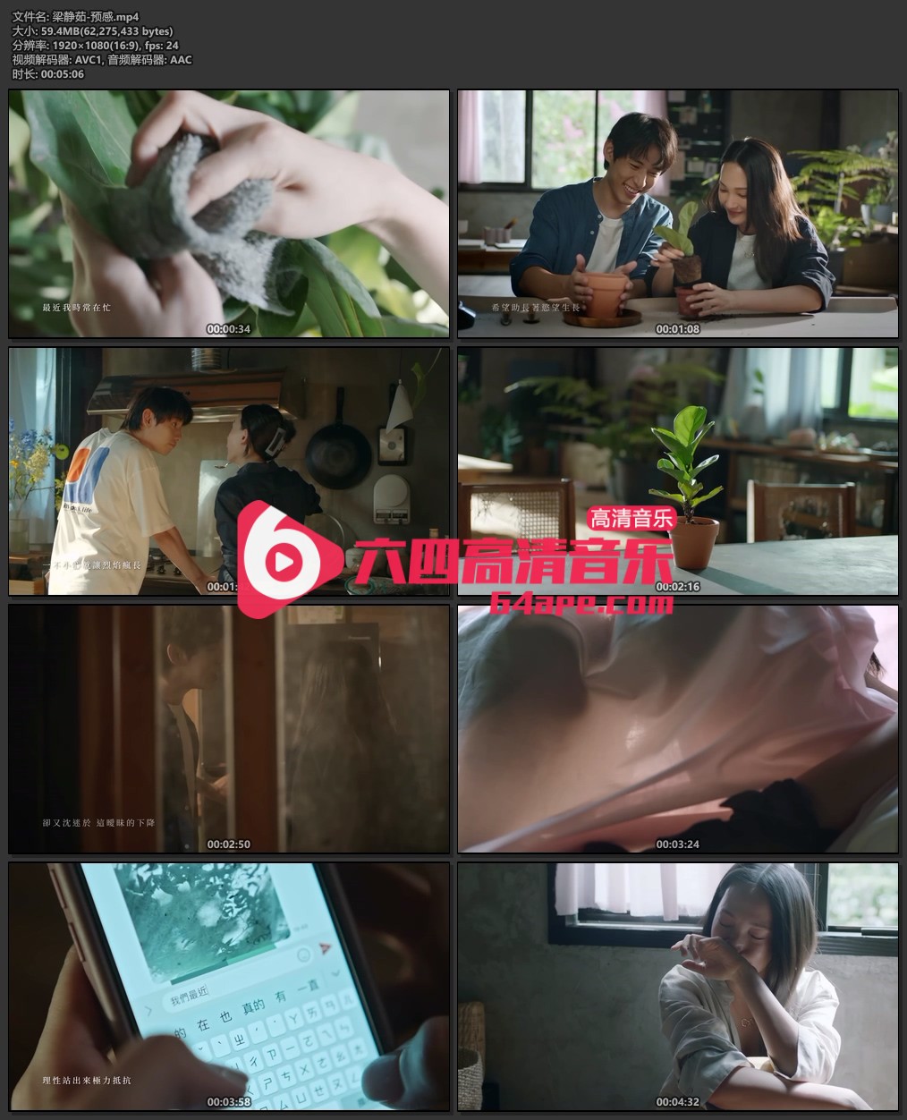 梁静茹《预感》1080P