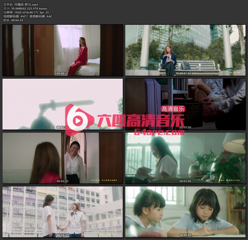 何雁詩《野马》1080P