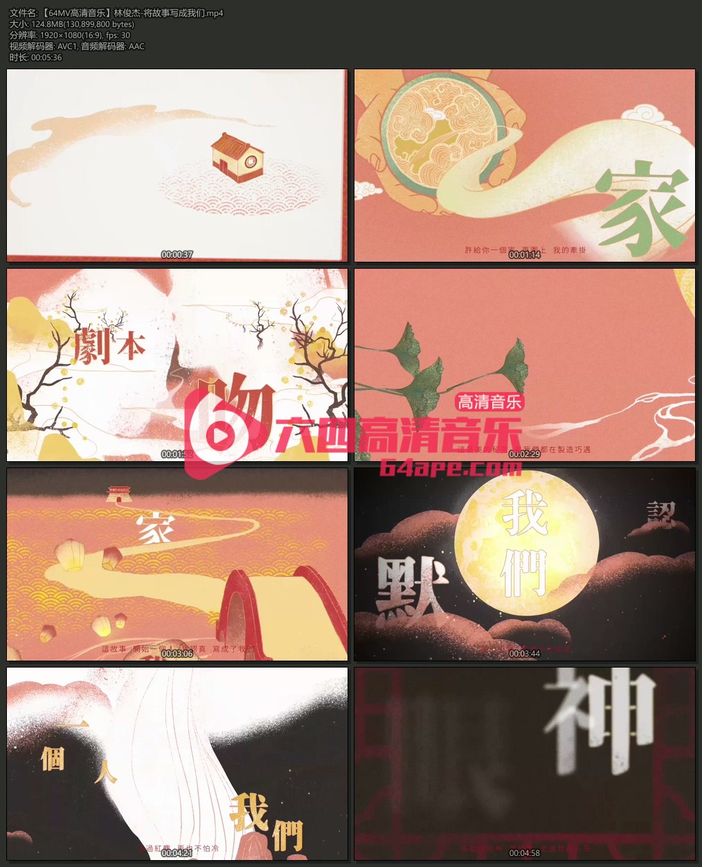 林俊杰《将故事写成我们》1080P