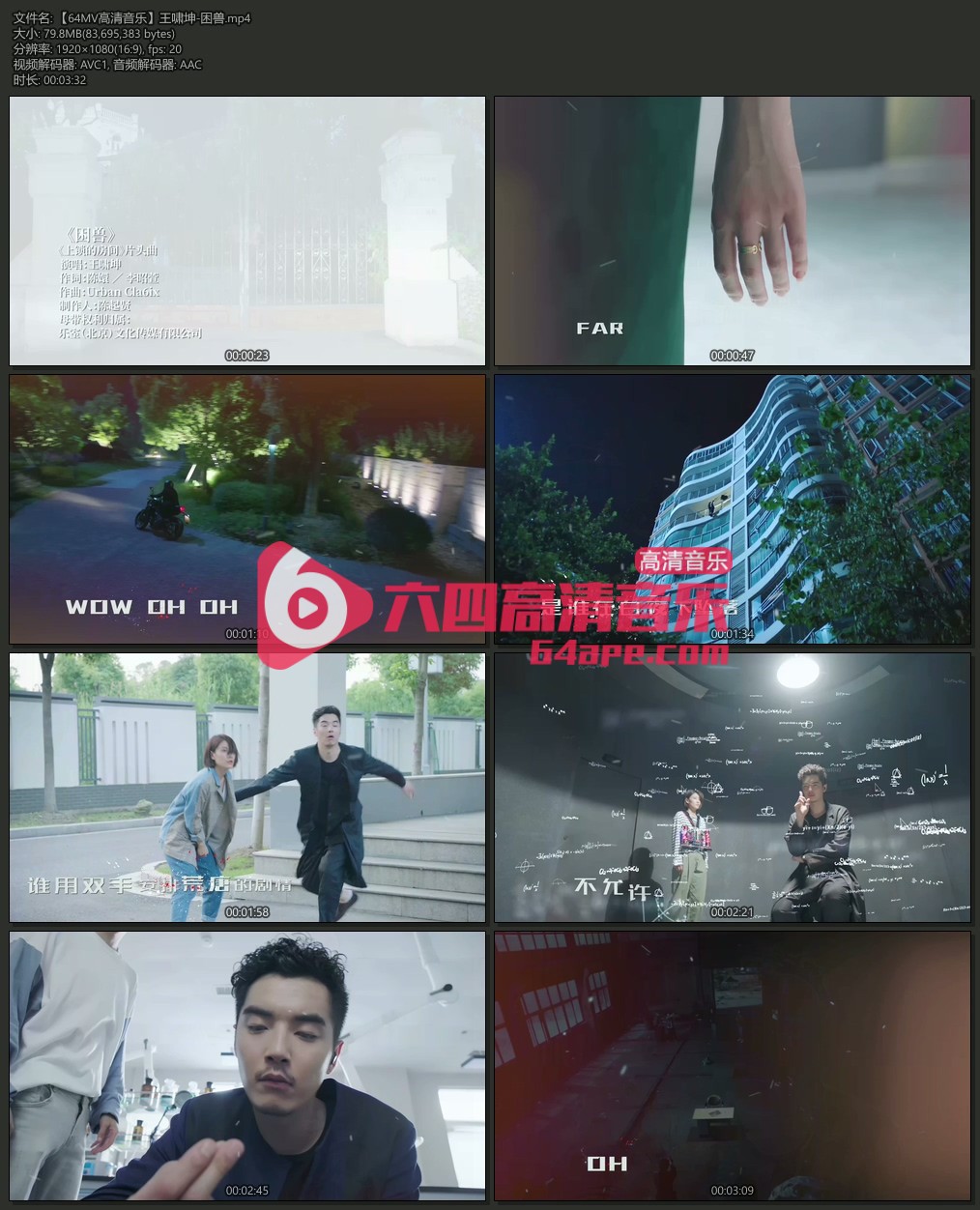 王啸坤《困兽》1080P