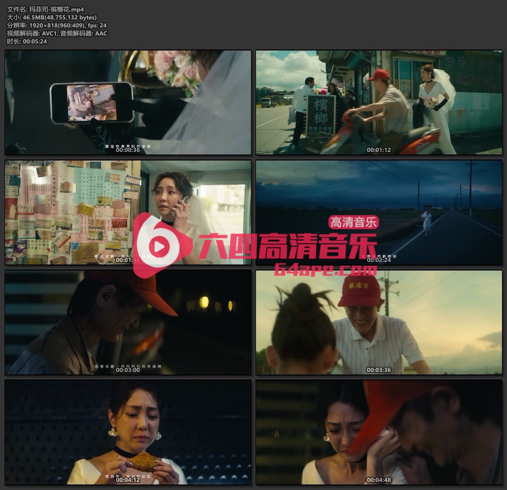 玛菲司《槟榔花》1080P