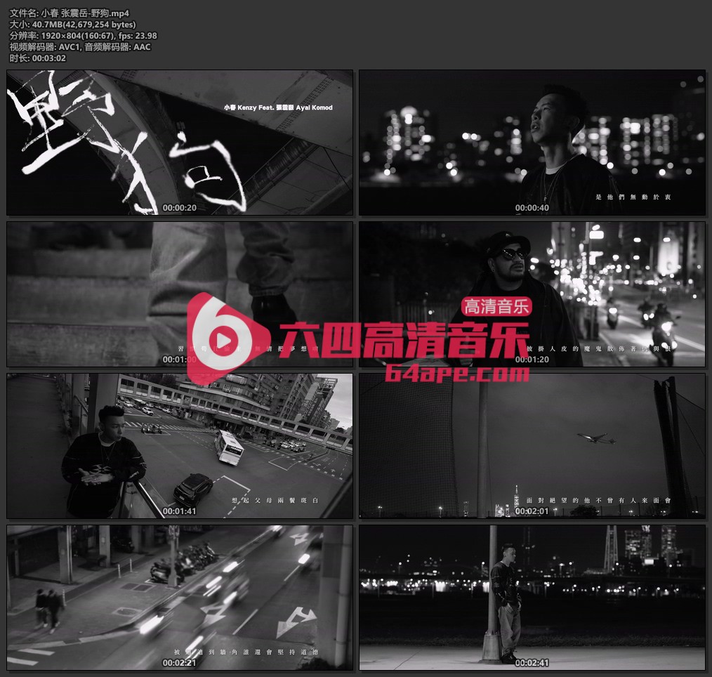 小春 张震岳《野狗》1080P