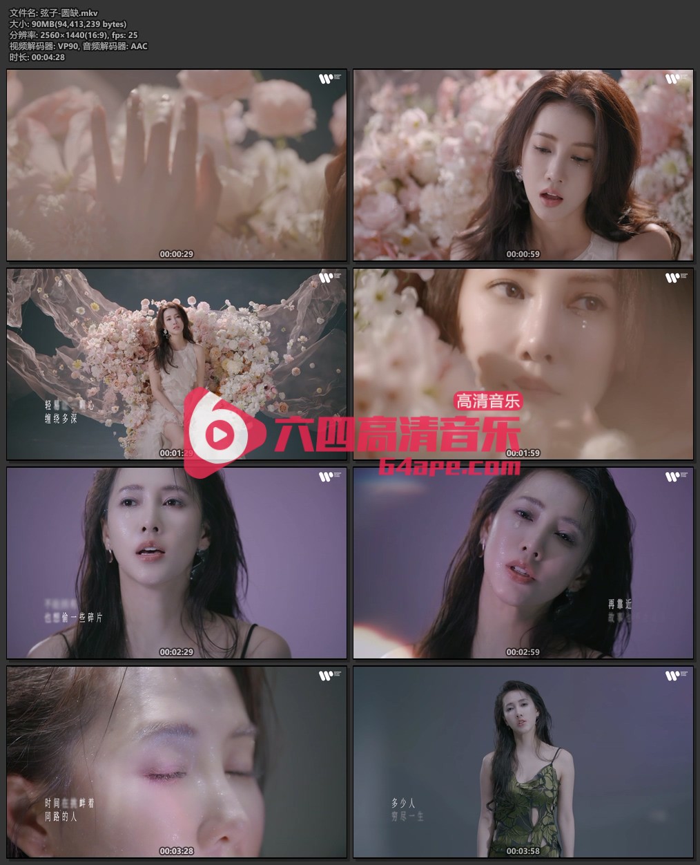 弦子《圆缺》1080P