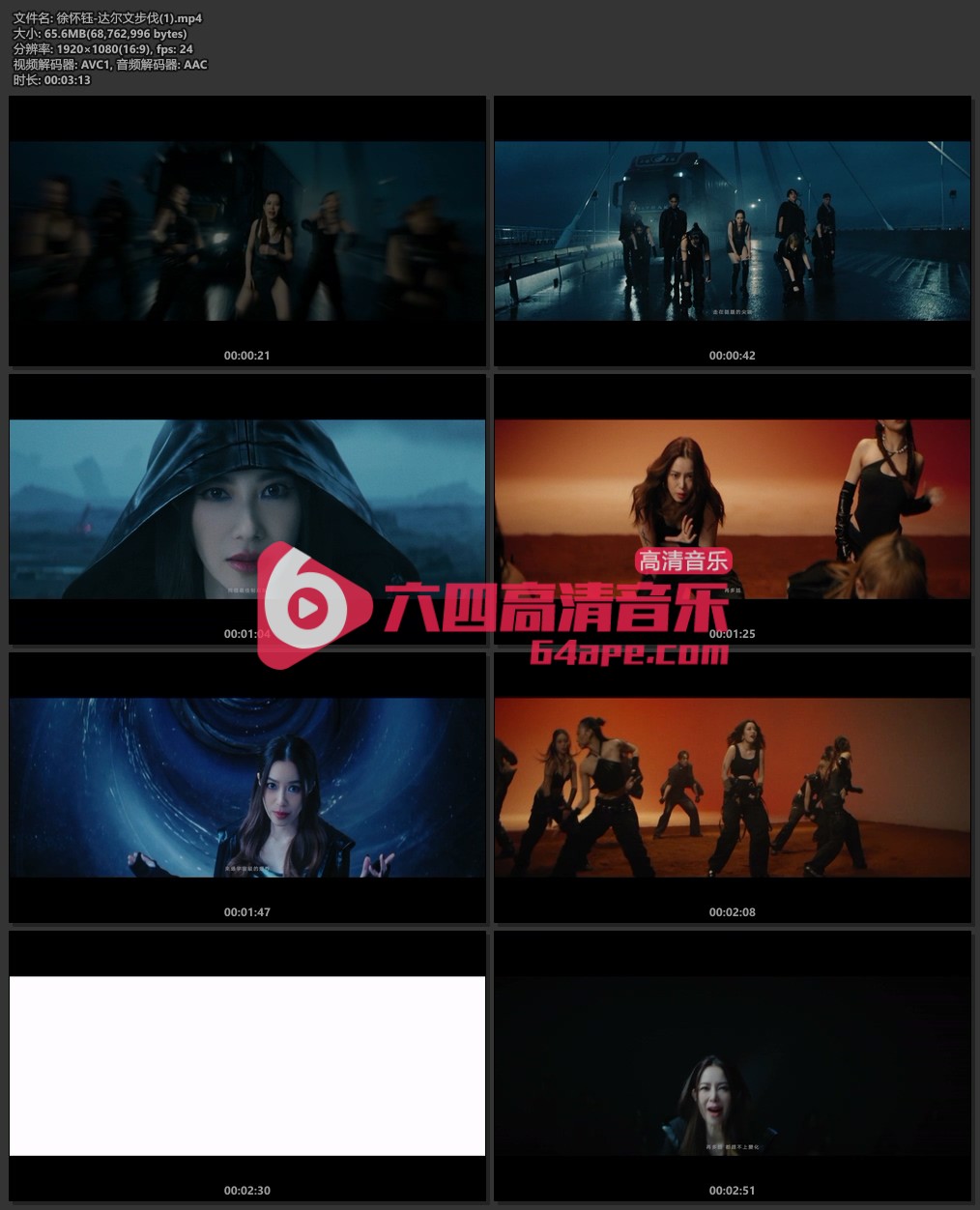 徐怀钰《达尔文步伐》1080P