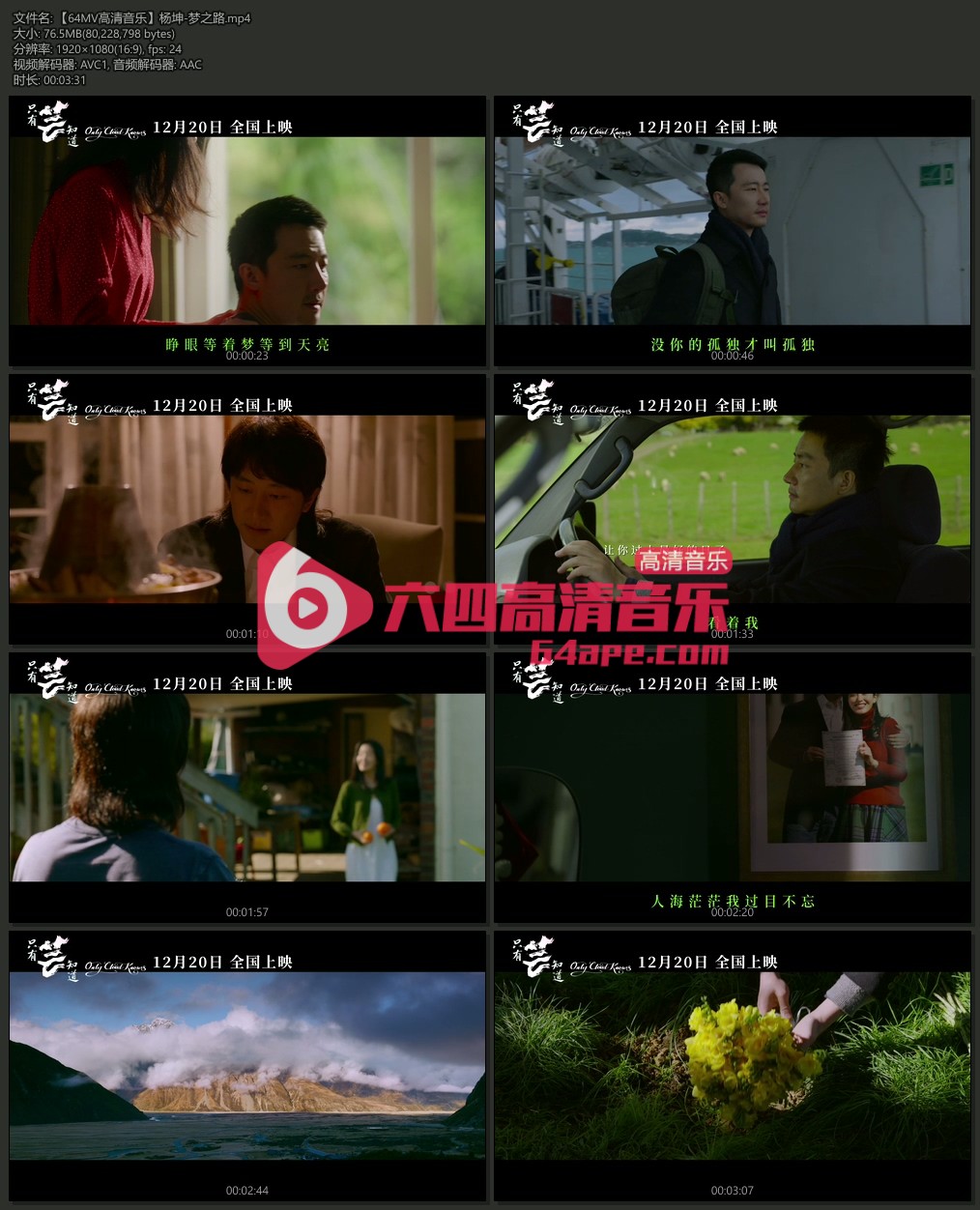 杨坤《梦之路》1080P