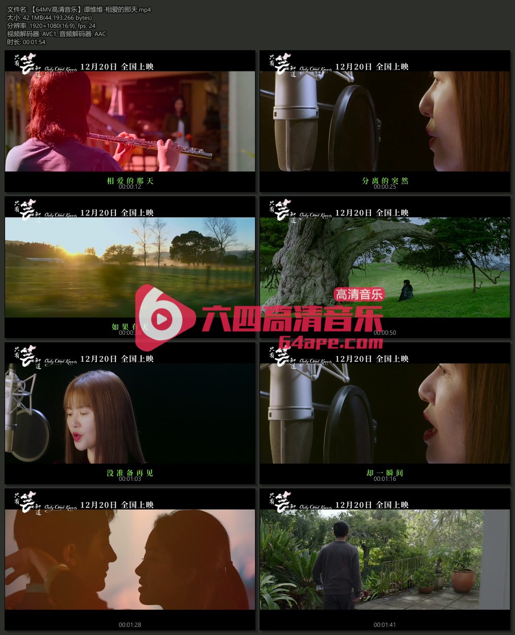 谭维维《相爱的那天》1080P