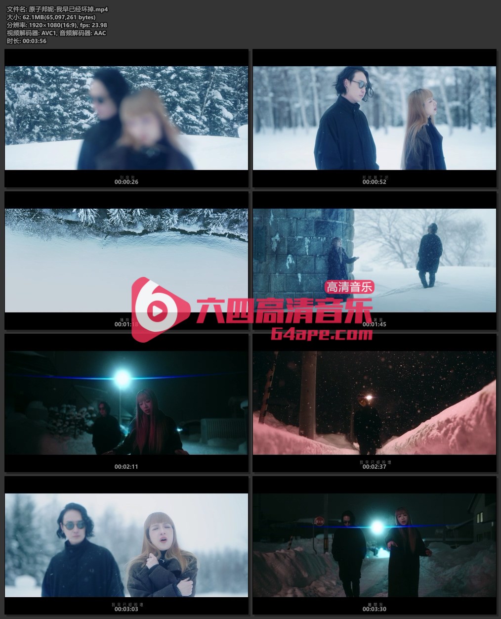 原子邦妮《我早已经坏掉》1080P